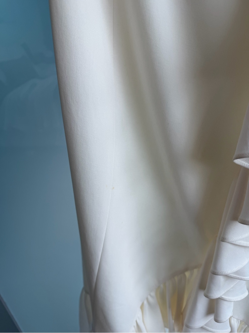 Cinq a Sept White Ruffle Midi Dress - Picture 5 of 7